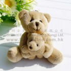 8cm 母子熊吊飾公仔 (淺啡色)